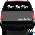 Custom Vinyl Lettering / Choose Any *Color* Text* / Design Your Own Decal / Size 6"x15" inch Car, Truck, Boat, Door, Window, Banner, Sign (Letters & Numbers) Personalized Sticker. 