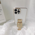 FELMYST No.5 Perfume Case For Infinix Zero X Pro Luxury Chane Rhinestone Bottle Hidden Mobile Holder Phone Casing Makeup Mirror Bracket Girl Women Shockproof Soft Cover. 