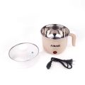 Electric Pot For One Person 18CM Mini Cooking Pot Household Frying Pan Non-stick Hot Pot Multi-function Steamer Cookware. 