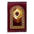 Green Colour Orthopedic Padded Foam Cushion Muslim Prayer Rug - Thick Velvet Islamic Namaz Sajadah Janamaz Carpet. 