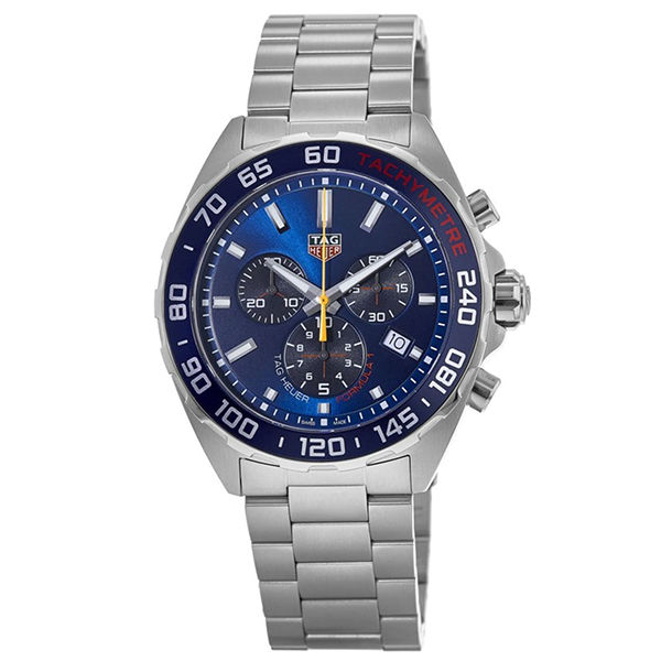 Tag Heuer Formula Silver Stainless Steel Blue Dial Quartz Watch