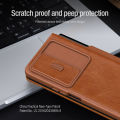 Nillkin Leather Protective Case for Samsung Galaxy Z Fold4 Phone Cases Luxury wallet Business Style Equipped with detachable pen holder for S Pen Back Cover. 
