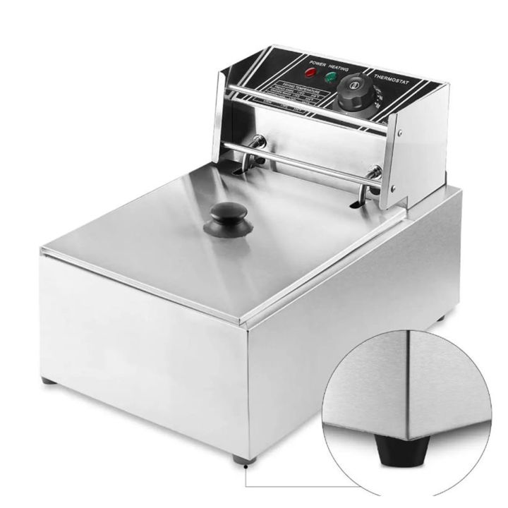 6.8%20Liter%20Professional%20Stainless%20Steel%20Electric%20Deep%20Fryer%20Single%20Tank%20Chips%20Fish%20Broast%20Nuggets%20Samosa%20Fitters%20Frying%20Machine%20Commercial%20Chicken%20French%20Fries%206.8L%20Oil%20Electric%20Deep%20Fryers%20-%20Image%202