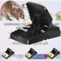 Heavy Duty Mouse Trap Mice Catcher High Quality Plastic Reusable Convenient Effective Black Stainless-Steel Springs Rat Killer For Households Eliminates Faster Than Other Indoor and Outdoor. 