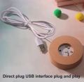 LED Moon/Planet/Galaxy/Solar System Ball LED Night Light with Wooden Base Lamp - 3D Astronaut Moon Lamp for Kids' Bedroom Ambiance, USB Tabletop, Side Table Decoration Gift. 