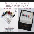 Premium The Festive Metallics Fancy Hijab Pins (Pack of 8 Pins OR 5 Pins) For Girls/Women. 