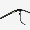 Spectacle frame rectangular glasses frame clear lens women men eyewear optical frames myopia nerd black alloy eyeglasses frame. 