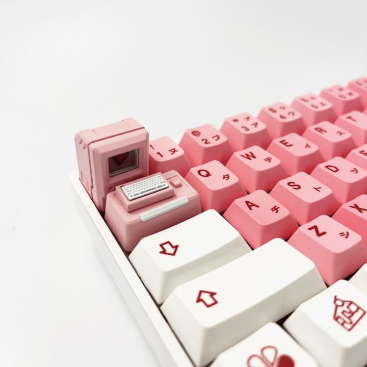 Macintosh Keycaps Magnetic Custom classic retro apple Translucent Mechanical Keyboard Keycaps