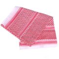 Red Scarf For Men / Embroidered Arab Red Rumal / Saudi Rumal / Arabic Shemagh. 
