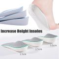Men Women Invisible Height Increase Insole / High Quality  Light Weight Soft Height Lift Cushion / Invisible Shoe Heel Insert Foot Pads / Elevated Insoles / Unisex Comfort Sole Raiser. 