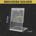 Brochure Holder - Brochure Stand - Menu Display Stand - Menu Stand - Picture Frame - Flyer Holder - sign Didplay Stand - Acrylic Brochrue Holder - Desk Brochure Stand - QR Code Display Stand - Restaurant Menu Display - Alpha Galaxy Shop. 