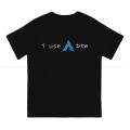 Linux Operating System Men's TShirt Use Arch Btw Individuality Polyester T Shirt Graphic Streetwear Hipster. 