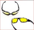 Day-Night Vission Anti Fog Polarizing Glasses For Driving - Night Vision Yellow Anti Glare Glasses For Bike Riding - Anti Flare Night Glasses For Male & Female - Easy To Use Unisex Comfortable Anti Fog Night Vission Glasses - Sports Glasses For Night. 