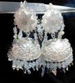 Antique jhumka earnings pure silver ( pure chandi ). 