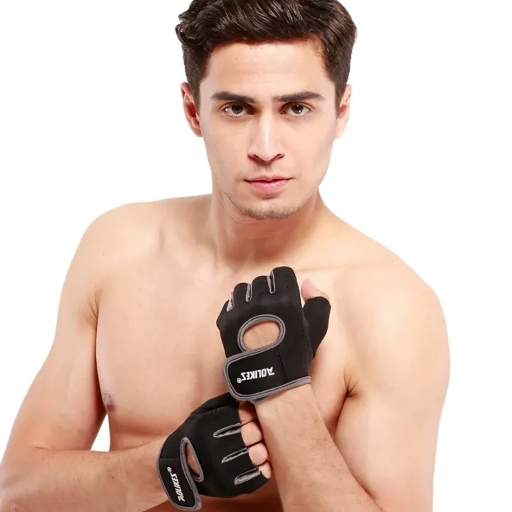 SNK%20Fitness%20GYM%20GLOVES%20Weight%20Lifting%20Gloves%20Fitness%20Gloves%20,%20Gym%20Workout%20,Weightlifting%20&%20Fitness-Leather%20Padding%20-%20Image%204
