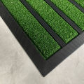 PVC Natural Rubber Front Door Mat - Outdoor Indoor Mat - Anti-Dust Anti-Fatigue PP Grass Mat - Rubber Backing Anti-Slip Mat - Water-Resistant Machine Washable - 40x60cm. 