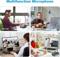 Smalody USB Microphone PC Computer Floor standing Microphone, Plug and Play, Gaming Microphone with RGB Lighting, High Definition Audio for Skype, Games, YouTube, Voice Recordings, Compatible with Any Computer Laptop Desktop Mac PS4, Play & Plug black. 