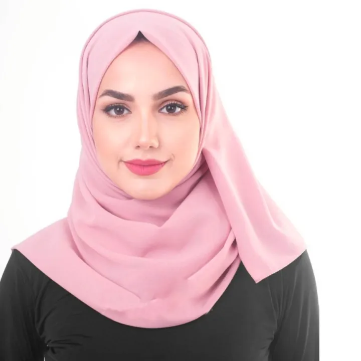 High%20Quality%20Popular%20Design%20Speediness%20Pure%20Color%20Bubble%20Chiffon%20Hijab%20Convenient%20Style%20Double%20Loop%20Instant%20Hijab%20-%20Beige%20-%20Image%202