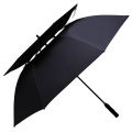 High Quality Golf Umbrella For Super Strong Wind For 4 Persons - 130cm - Black. 