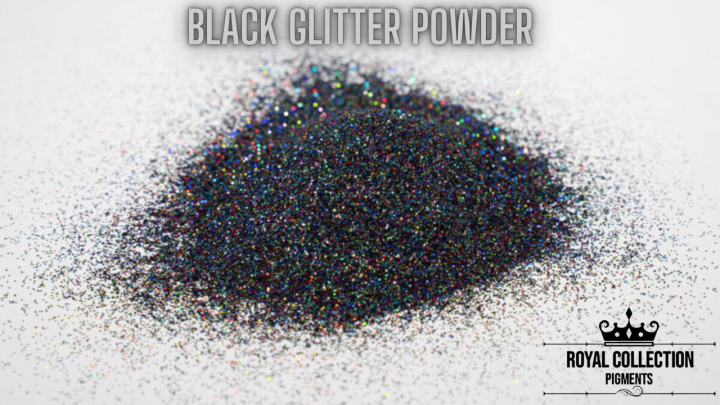 Royal Collection Pigments - BLACK - Glitter Powder For Epoxy Resin Art and Craft