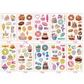 10Sheet Cartoon Circus Tattoo Temporary Tattoo Cute Color Tattoo Sticker Body Tatoo for Children Waterproof Kids Tattoos. 