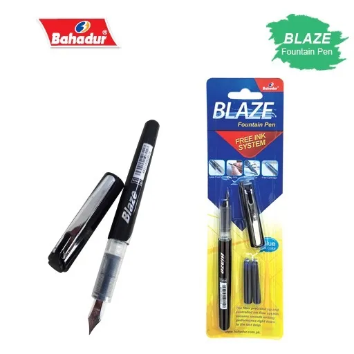 Bahadur%20BLAZE%20Fountain%20Pen%20With%202%20Free%20Blue%20Ink%20Cartridges%20Ink%20Pen%20-%20Image%203
