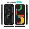 Google Pixel 5 Luxury Shock-Proof Armor Case With Car Ring Stand Cover Pixel 5. 
