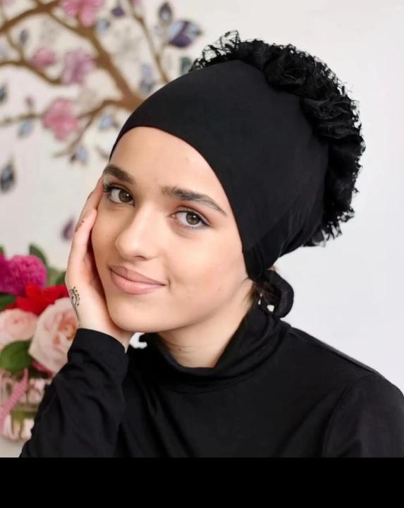 Hijab%20Turban%20Arabic%20Head%20Scarf%20Flower%20Women%20Chemo%20Cap%20Bandana%20For%20Women%20-%20Image%203