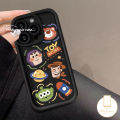 Strawberry Bear Lotso Soft Case for Redmi Redmi 12 9T A1 10C A2 10A 12C 9C NFC 9A 9 Note 11 8 12 9 10 Pro Max 10s POCO M3 X5 C55 MI 11 12 Lite Buzz Lightyear Toy Story Alien Cover. 