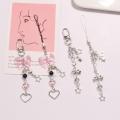 Cute  Charm Trendy Bow Kawaii Keychain Pendant Heart Y2K Bag Chain for For Girls For Women For Teens Gift  Use. 
