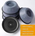 Pack of 4 Anti Vibration Washing Machine Feet Mats| Anti Slip Skid Noise Cancelling Lifting Base Universal Size Washer Dryer Shock Absorber Dampers Stand Pads| Rubber Legs Foot Pads for Furniture Fridge Refrigerator Kitchen and Home Appliance. 