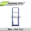 Samsung Galaxy A21s SIM Tray Sim Jacket Sim Slot Sim Door For Galaxy A21s - Blue. 
