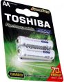 Toshiba Rechargeable Cell AA  2600 mAh  (2 pcs set)  Rechargeable Cells. 