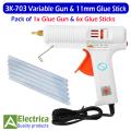 SANK 3k-703 AC 110W 100-220V 11mm Temperature Adjustment Hot Melt Glue Gun Big Thermosol Stick Special Distribution DIY Home Tool by Electrica. 