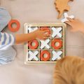 Tic Tac Toe Game Classic Paper Scissors Rock Board Game for Kids. 