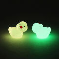 10Pcs Mini Luminous Resin Ducks Glow In The Dark Miniature Ornament Tiny Duck Sunlight Super Store. 