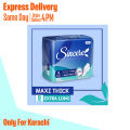 Sincere Breathable Sanitary Pads, Maxi Thick, Extra Long- Value Pack- 8 Pads. 