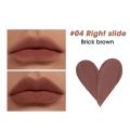 MYHO Lip Cosmetics 5 Colors Creative Love Waterof Nude Matte Velvet Glossy Lip Gloss Lipstick Love Mousse Matte Lip Glaze for Women. 