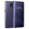 Smart Mirror Flip Phone Case For Samsung Galaxy J3 (2017) View PU Leather Stand Protective Cover. 