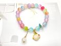 Cross-border new bracelet two-color crystal imitation jade glass Hetian jade rabbit bracelet women's wholesale jade rabbit beaded jewelry. 
