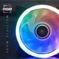 Factory price FANTECH FC-124 PC Desktop Tower Computer Fan Case Cooling Fan Unit Colorful LED. 