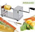 High Quality Stainless Steel Potato Slicer Manual Curly Potato Chips Vegetable Spiral Twister Cutter Machine. 