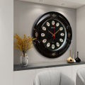 Hitco Fancy Style Wall Clock - Round Wall Clocks for Bedroom / Living Room / Decor - 17x17" Clock Wall Stylish - Full Number Wall Clock - Glossy Shiny Watch Clock - Gifting and Decor Item. 