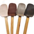 Silicone Spatula with Wood Handle – Eco-Friendly, Heat Resistant to 260°C / 500°F, Stain Resistant Kitchen Tool. 
