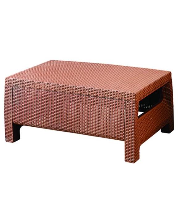 Boss BP-371 Newly Designed Pure Plastic Single Shelf Rattan Table