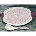 Tray - Rice Tray - Rice Serving Tray High Quality Double Glazed Melamine Tray Size 16 x 11 inches (Free Rice Serving Spoon). 