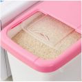 10kg / 7.5Kg / 5Kg Plastic Kitchen Rice Grain Cereal Food Dispenser Storage Box Cases Container Organizer. 