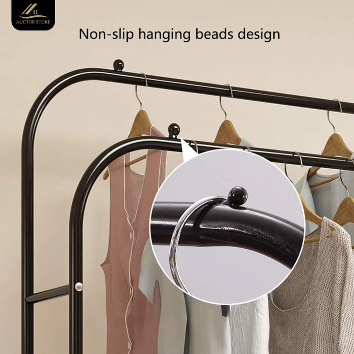 High-Quality%20Double/Single%20Cloth%20Hanging%20Stand%20Rack%20Rustproof%20Metal%20Clothes%20&%20Shoes%20Organizer%20%7C%20Garment%20Stand%20Purse%20&%20Accessories%20Hanger%20%7C%20Boutique%20Display%20Rack%20for%20Home%20Store,%20or%20Tailor%20Shop%20Use%20-%20Image%204