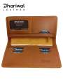 DHARIWAL LEATHER. SPECIAL,100% pure top grain aniline finished cow leather. This LONG wallet is manufactured as per international standards using state of the art equipments. This wallet has 6 card slots, 3 cash compartments and one zipper pocket.. 