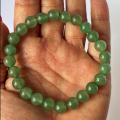 Dark Green /  light green  Beads Bracelet -for independence day - 1 pcs- classic design- 8mm size beads- for boys & girls both. 